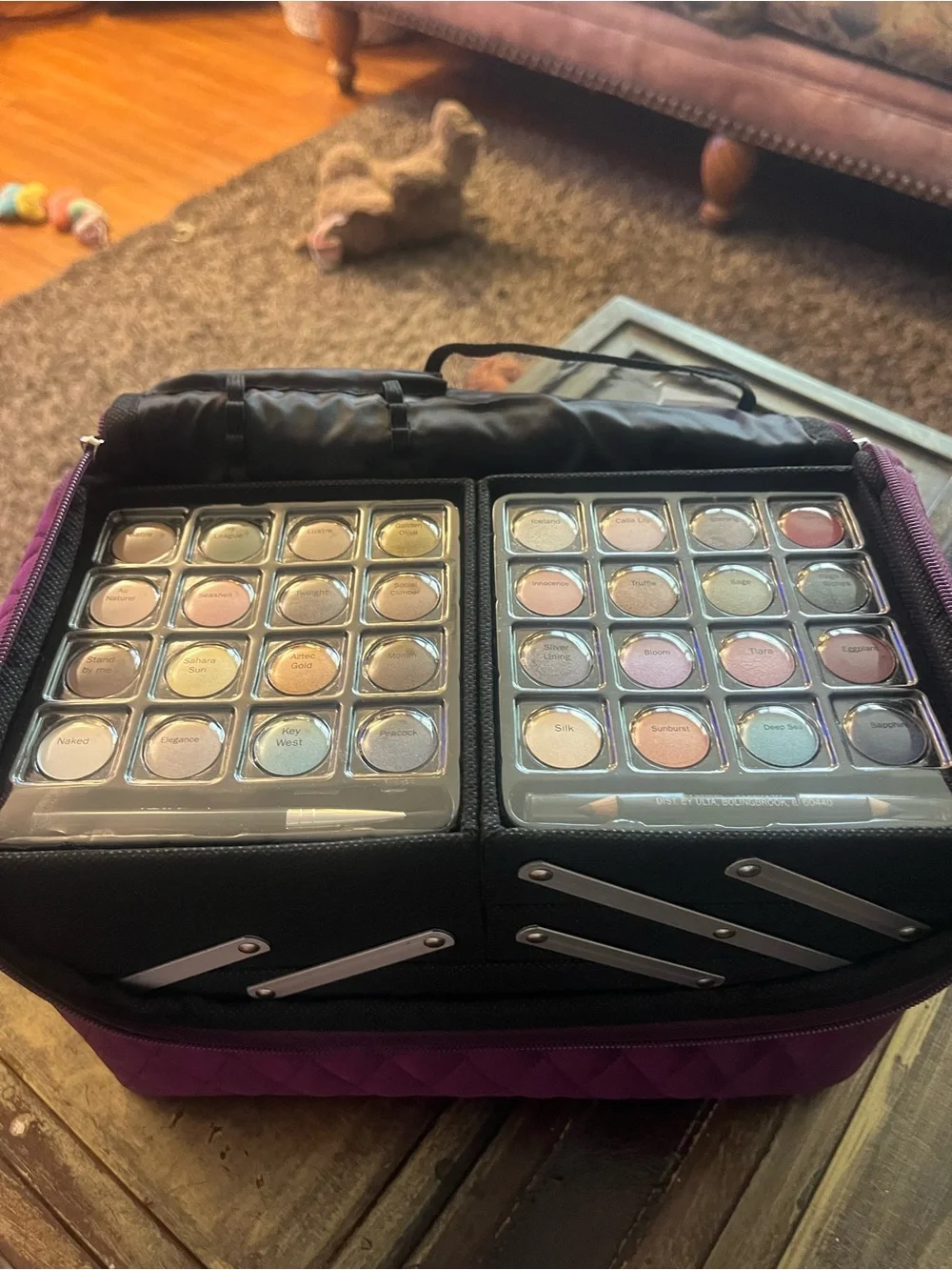 Ulta Beauty Quilted Cosmetic Case in Purple